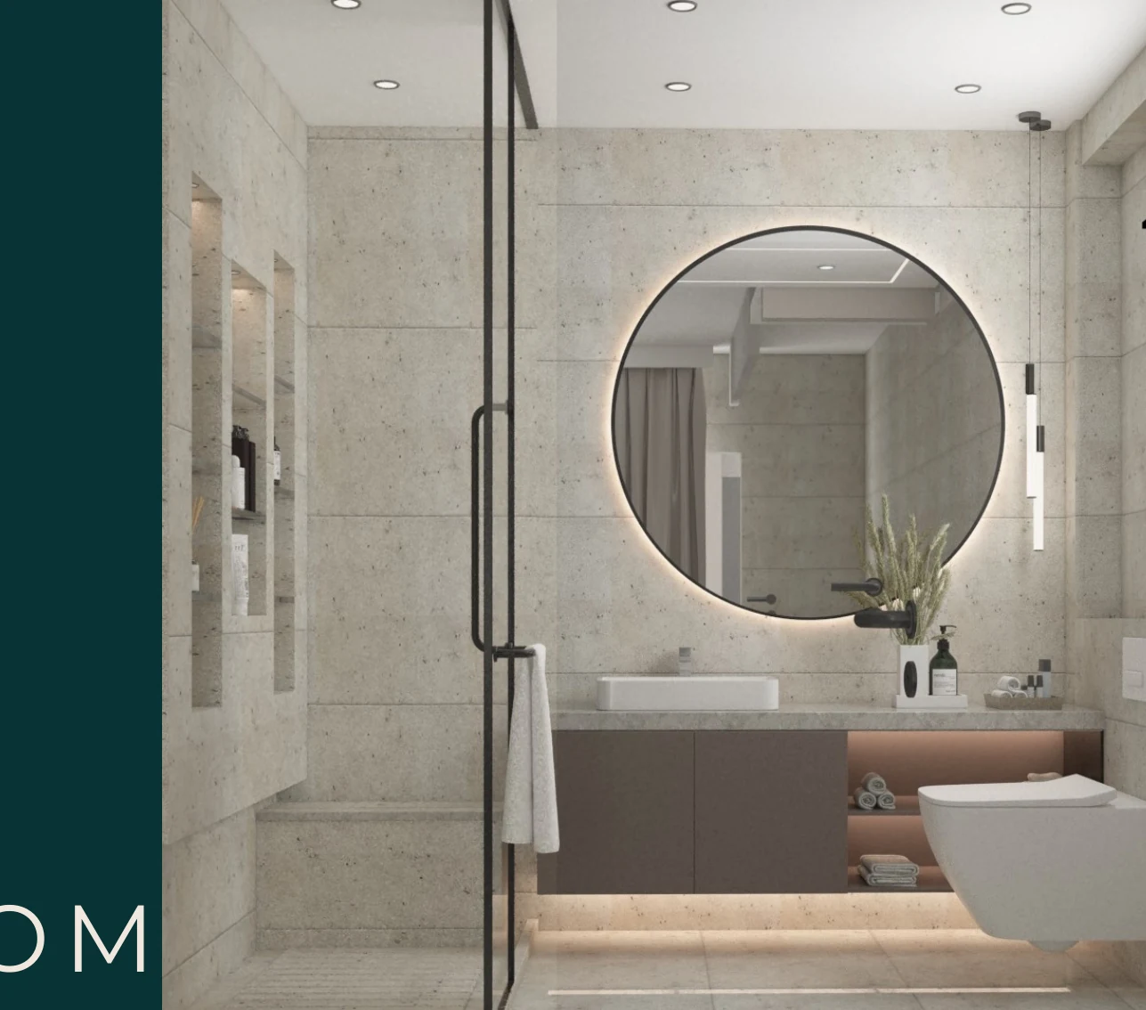 Bathroom Detailing Study — Compact Interior Study